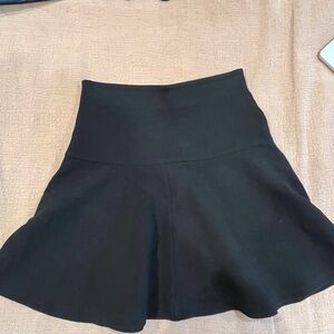 Uniqlo Black Circle Skirt with High Waist